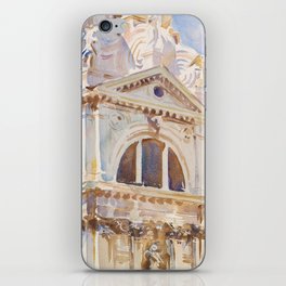 Vintage Watercolor Venice The Salute by John Singer Sargent iPhone Skin