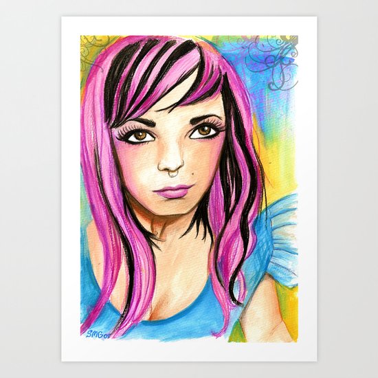 Audacious Audrey Art Print