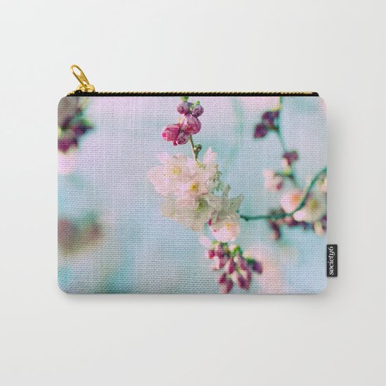 Cherry Blossoms pink Pastels Carry-All Pouch