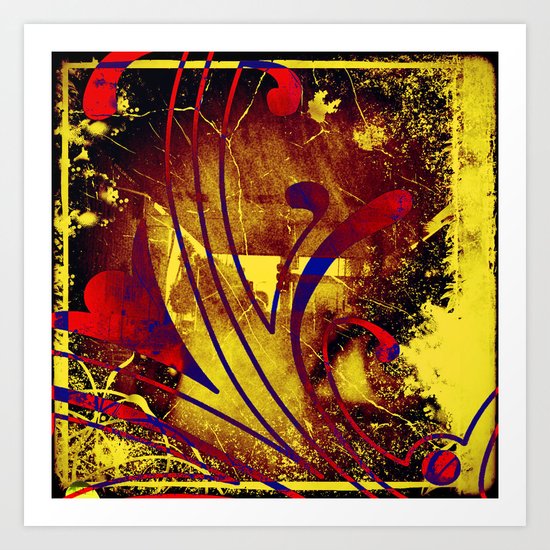 Red and Yellow Art Print