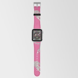 Leaping Cheetahs  Magenta Apple Watch Band