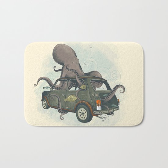 Beastie of the Deep Bath Mat