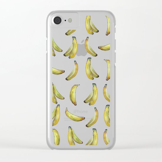 Banana!!pink Clear iPhone Case