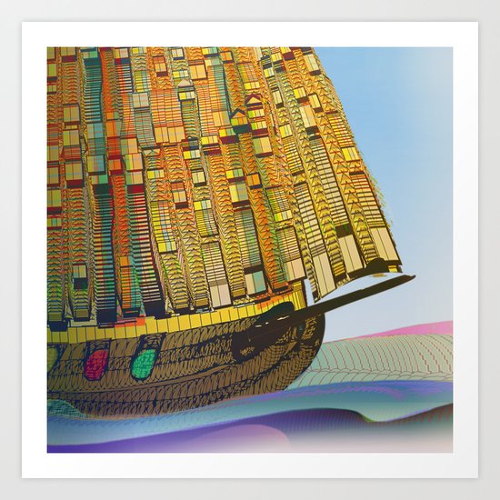 Sailing to the Summer Art Print