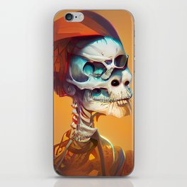 Fiery Skull iPhone Skin