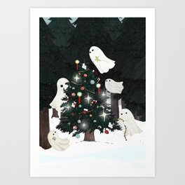 Christmas Spirits Art Print