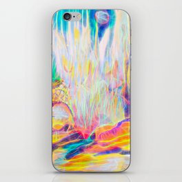 Neon Bright Abstract Artwork #4 iPhone Skin