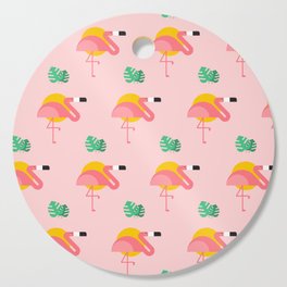 Pink Flamingo Cutting Board