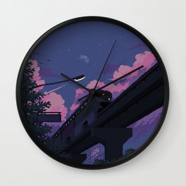 Moonrise twilight Wall Clock