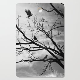 Crows on a Tree Silhouette Cutting Board