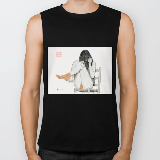 Sophie's Mechanical Eye Biker Tank