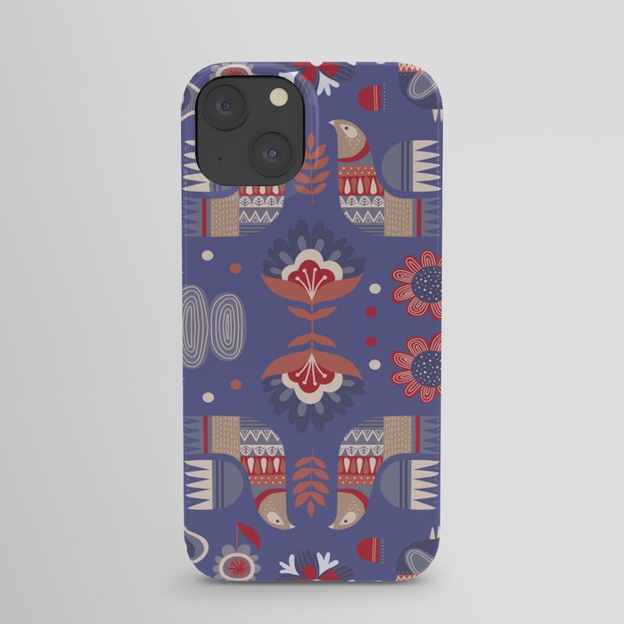 BIRDS AND FLOWERS iPhone Case