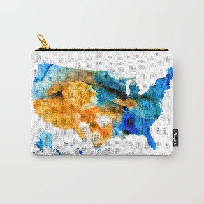 United States Map - America Map 9 - By Sharon Cummings Carry-All Pouch