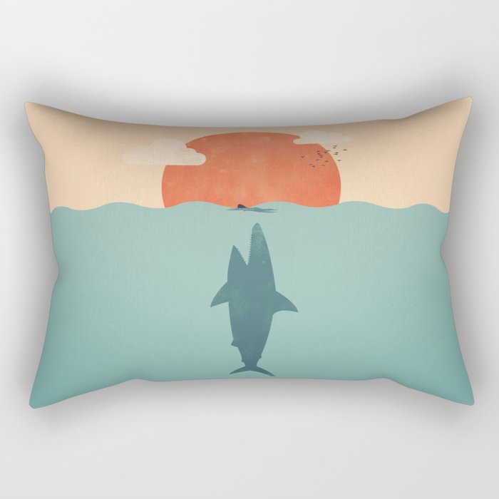 Shark Attack Rectangular Pillow