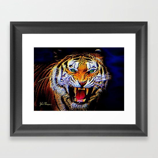 Fearless Tiger 2 Framed Art Print