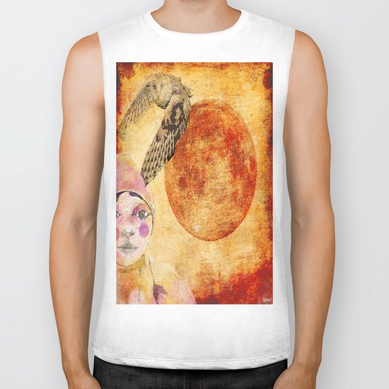 Shelsea and the red moon Biker Tank