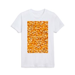 Popcorn Kernels Food Pattern Photograph Kids T Shirt