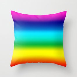 Rainbow Gradient Throw Pillow