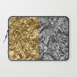 Gold Silver Foil Modern Collection Laptop Sleeve