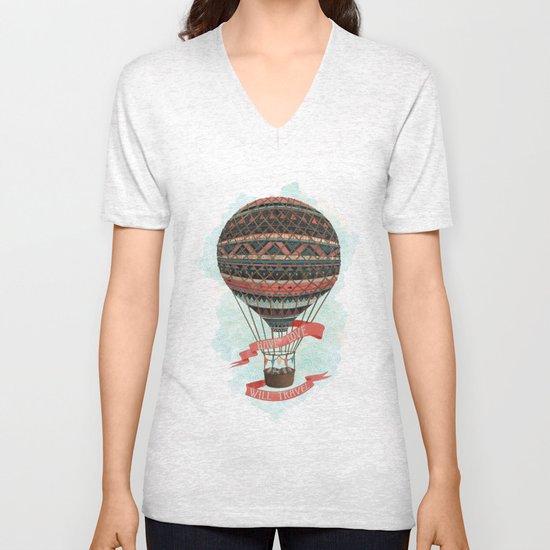 have love, will travel Unisex V-Neck