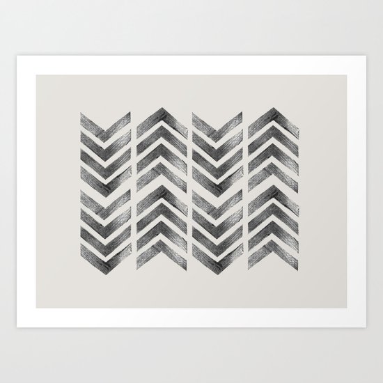 STAMPS SERIES N1 HERRINGBONE Art Print