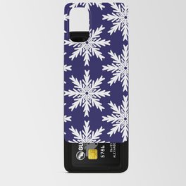 Christmas Snowflakes Blue-Magenta Android Card Case