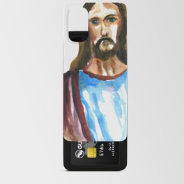 Divine Hues: The Watercolor Messiah Android Card Case