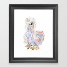 Silkie Chicken - Toto Framed Art Print