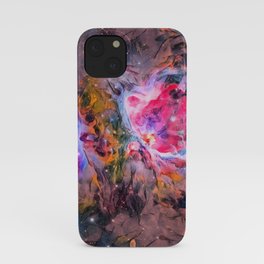 Orion Nebula: Digital Remix iPhone Case