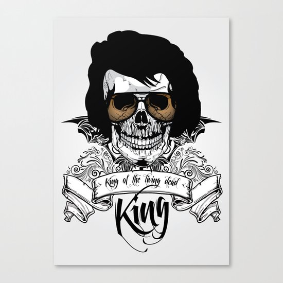 Elvis Presley | The King of the Living Dead Canvas Print
