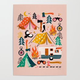 Camping Kit – Blush Palette Poster