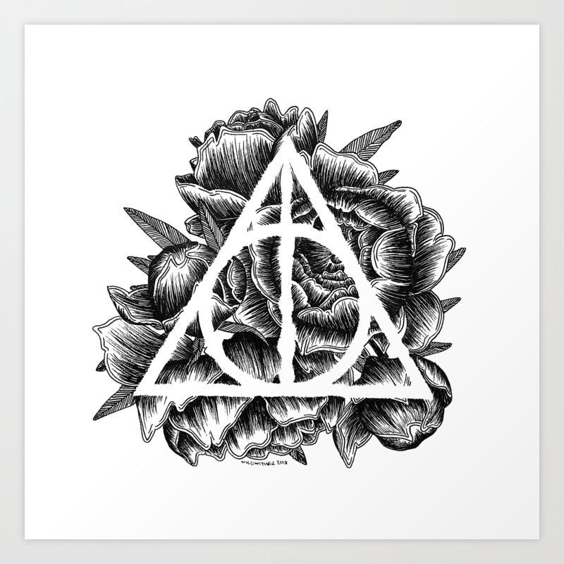 Deathly Hallows Art Print By Wildwither Society6