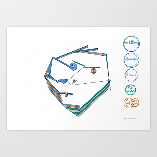 Milton Art Print