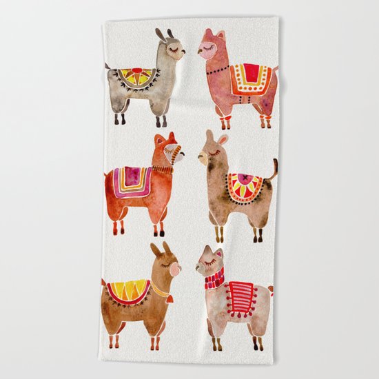 Alpacas Beach Towel