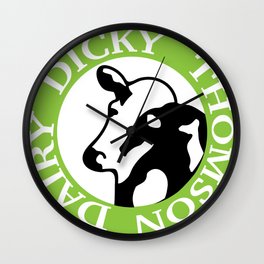 Dicky Thomson Dairy- Letterkenny Wall Clock | Canada, Thomson, Dicky, Dan, Pitterpatter, Letterkenny, Ferda, Graphicdesign, Wayne, Dairy 