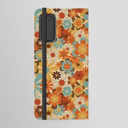 70's Retro Floral Patterned Prints Android Wallet Case