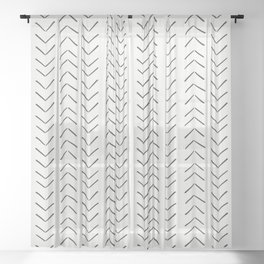 Boho Big Arrows in Cream Sheer Curtain