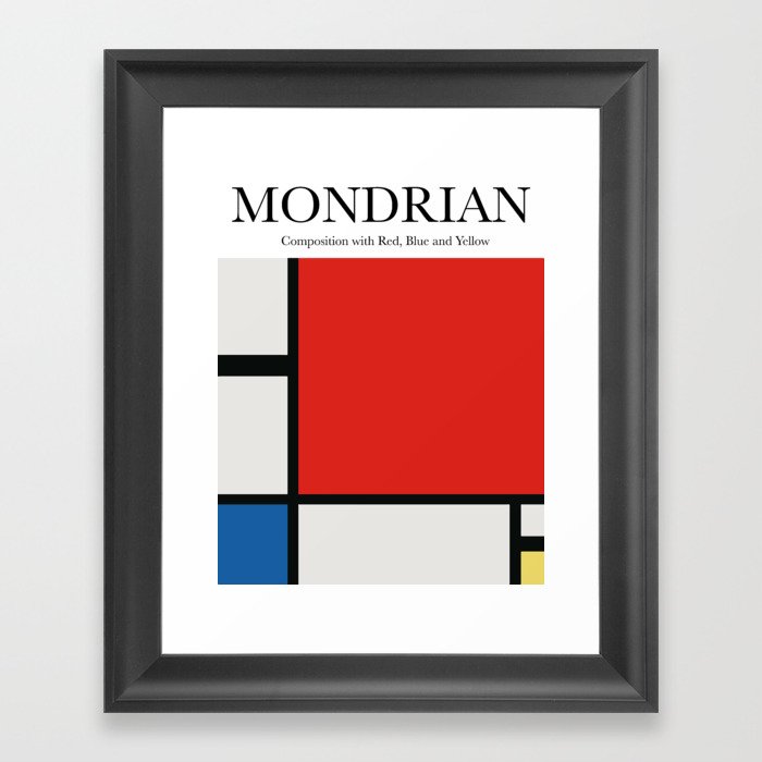 Mondrian - Composition with Red, Blue and Yellow Framed Art Print