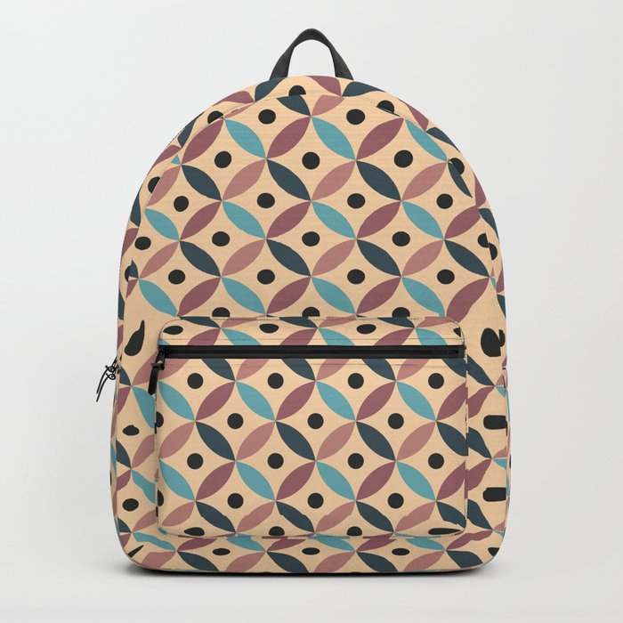 Colorful Mid Century decoration 3 Backpack