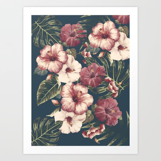 Flower pattern A Art Print