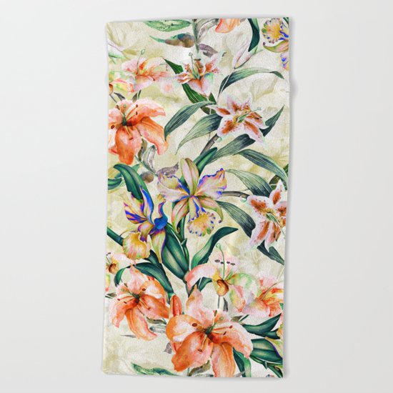RPE Seamless Floral III Beach Towel