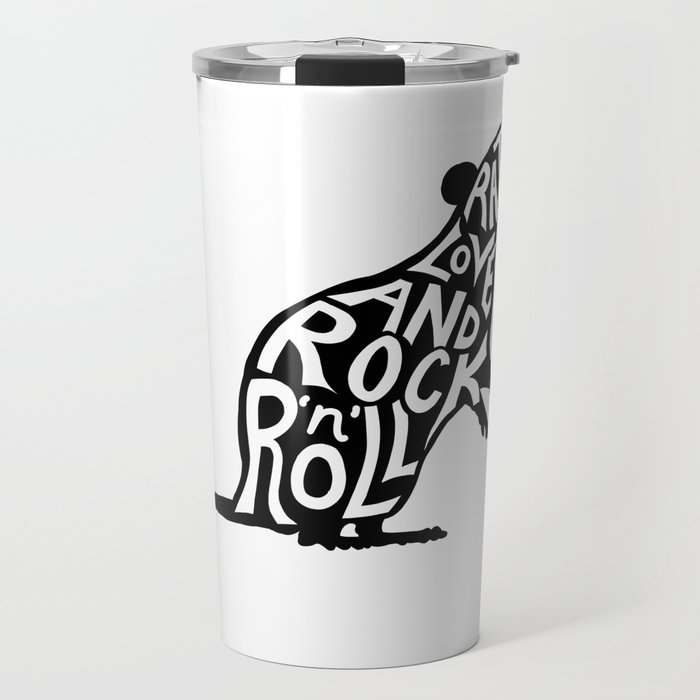 Rats Love and Rock 'n' Roll Travel Mug