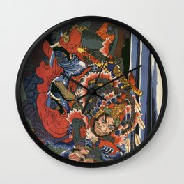 Utagawa Kuniyoshi - Of Brigands and Bravery: Kuniyoshi's Heroes of the Suikoden Wall Clock