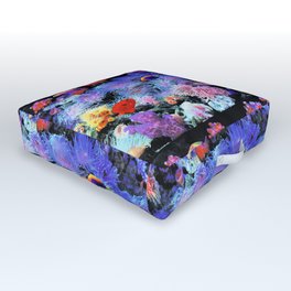 Tropical Saltwater Fish + Live Coral Outdoor Floor Cushion