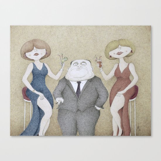 Happy Hour (Retro Version) Canvas Print