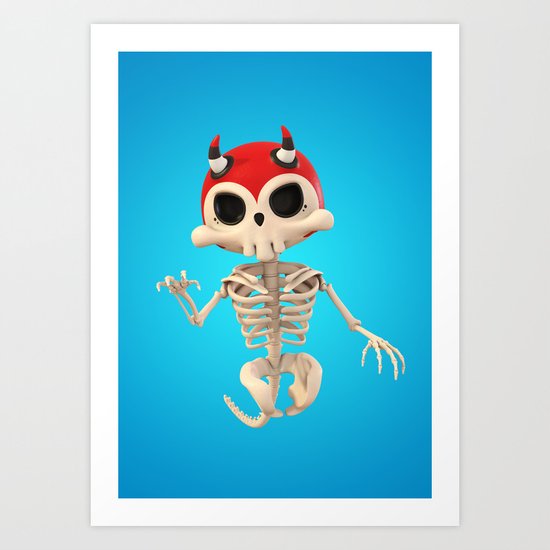 SkeleTony Art Print