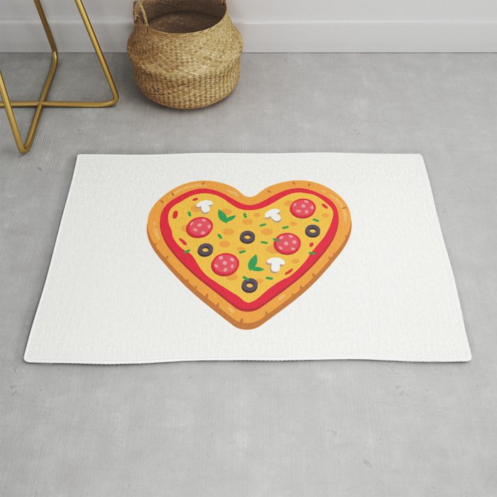 Pizza Love Rug