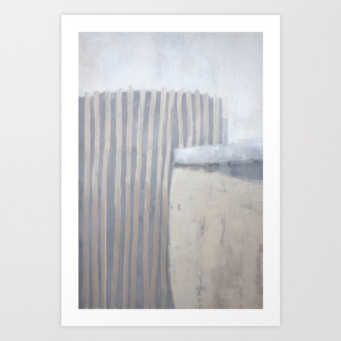 Neutral abstract Art Print