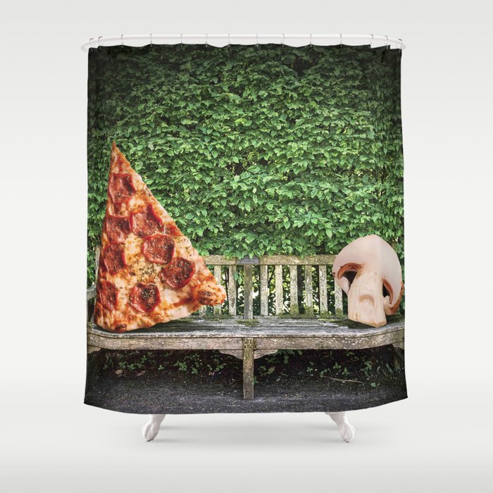 Discarded Food: Mushrooms Shower Curtain
