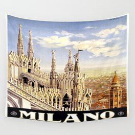 Vintage poster - Milano Wall Tapestry